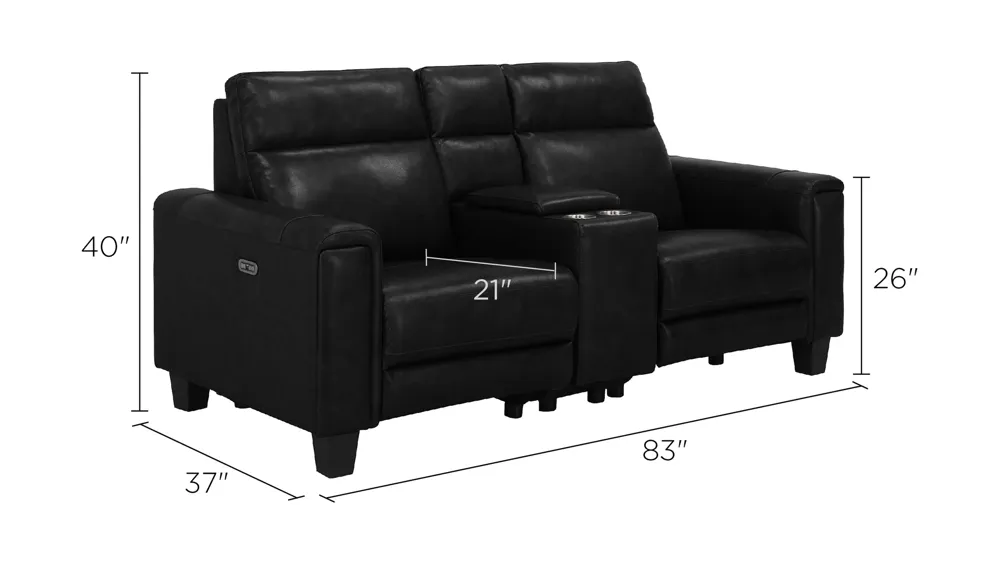 Ace 3-pc. Power Sectional Dimensions