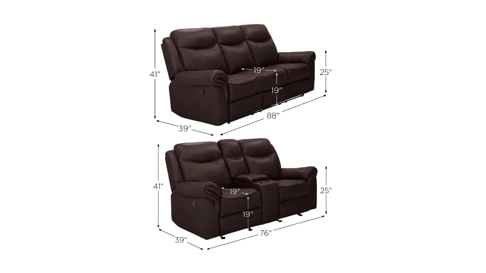 Ross Living Room Set Dimensions