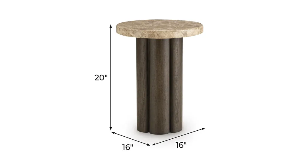 Darimore Chairside End Table Dimensions
