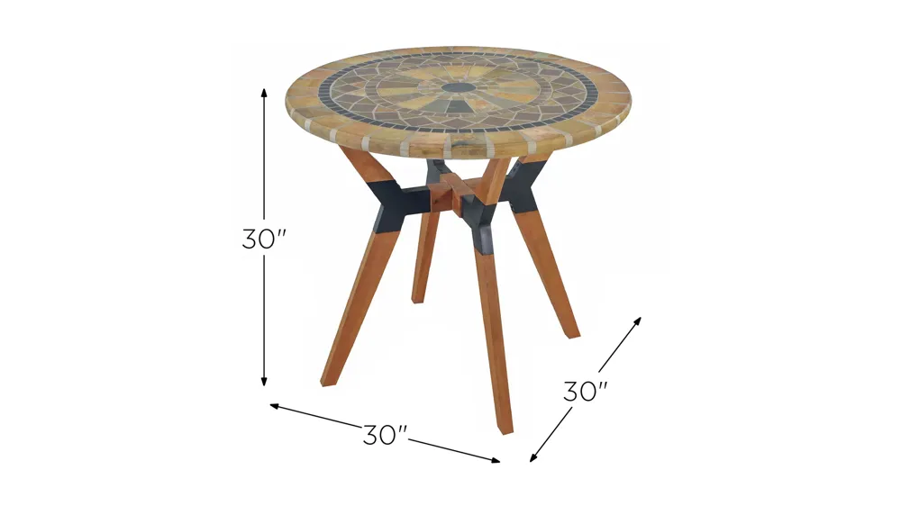 Axford Outdoor Bistro Table Dimensions
