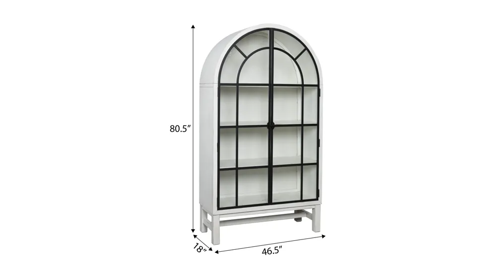 Lockwood Arched China Cabinet Dimensions
