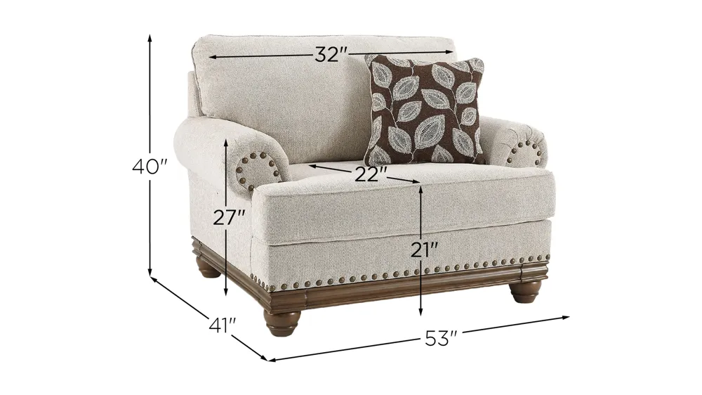 Harleson Oversized Chair Dimensions