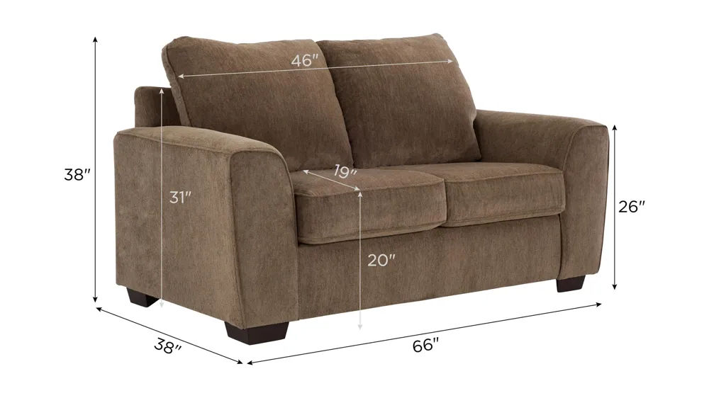 Damien Loveseat Dimensions