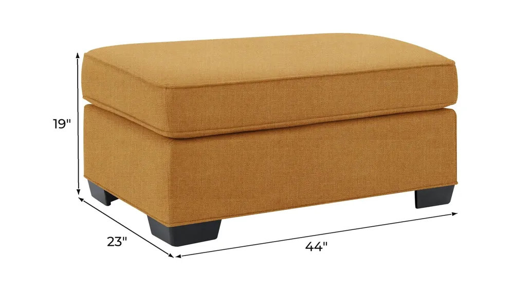 Wellsley Chair and a Half Ottoman Dimensions