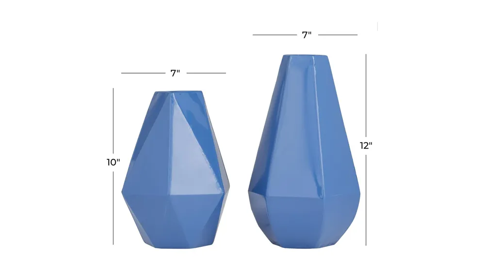 Ivy Collection Maru Vase Set of 2 Dimensions