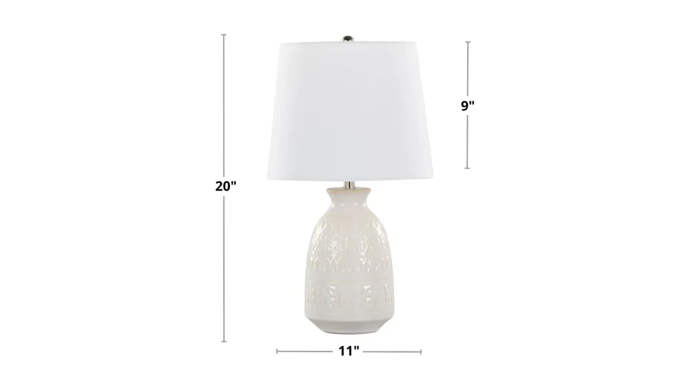 Claudia Accent Lamp - Set of 2 Dimensions