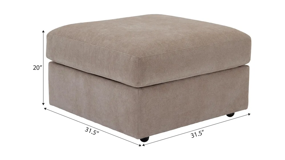 ModularOne Storage Ottoman Dimensions