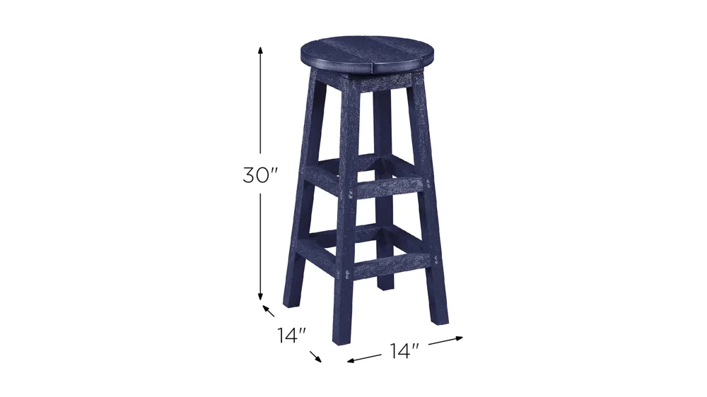 Capterra Casual Recycled Outdoor Barstool Dimensions