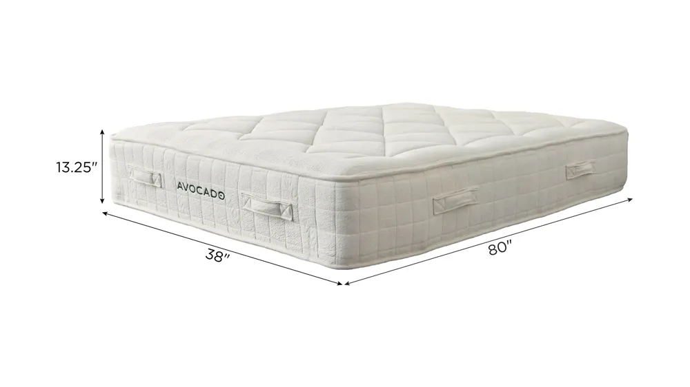 Avocado Luxury Organic Mattress Medium Dimensions