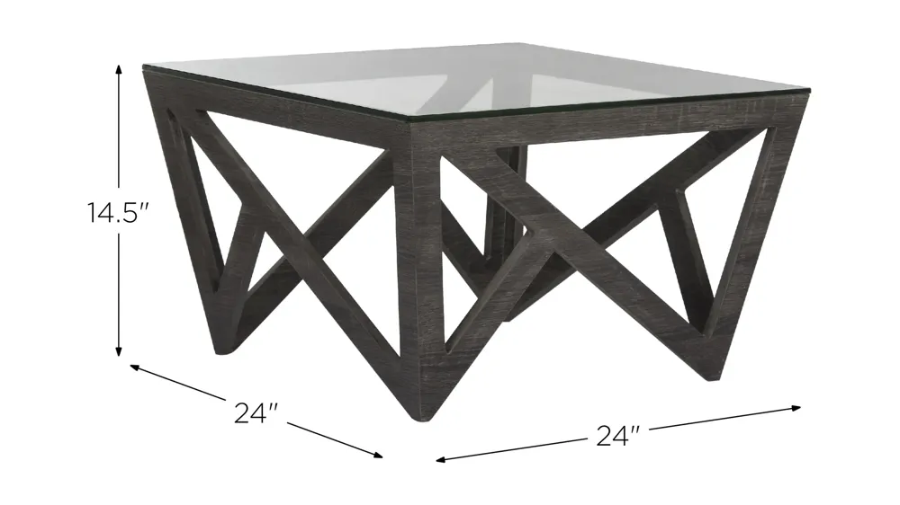 Avia Glass Top Coffee Table Dimensions