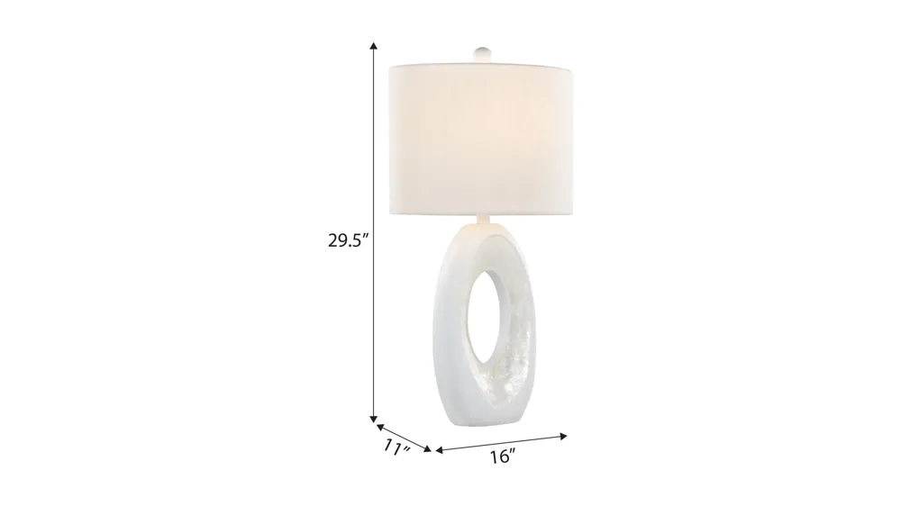 Pearl Table Lamp - Set of 2 Dimensions