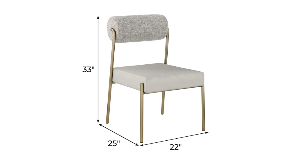 Carly Dining Chair - Set of 2 Dimensions