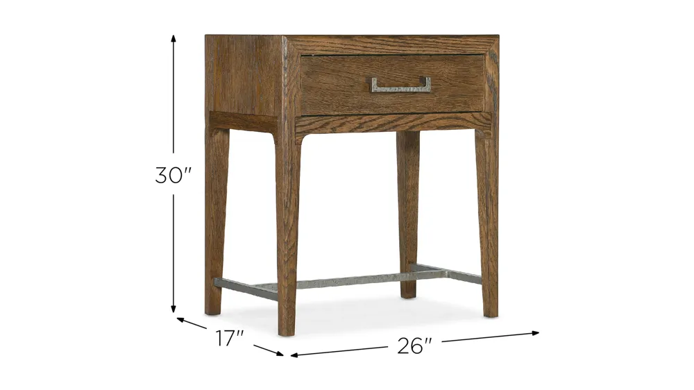 Chapman Leg Nightstand Dimensions