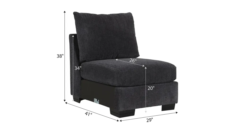 Cooper Armless Chair | Raymour & Flanigan