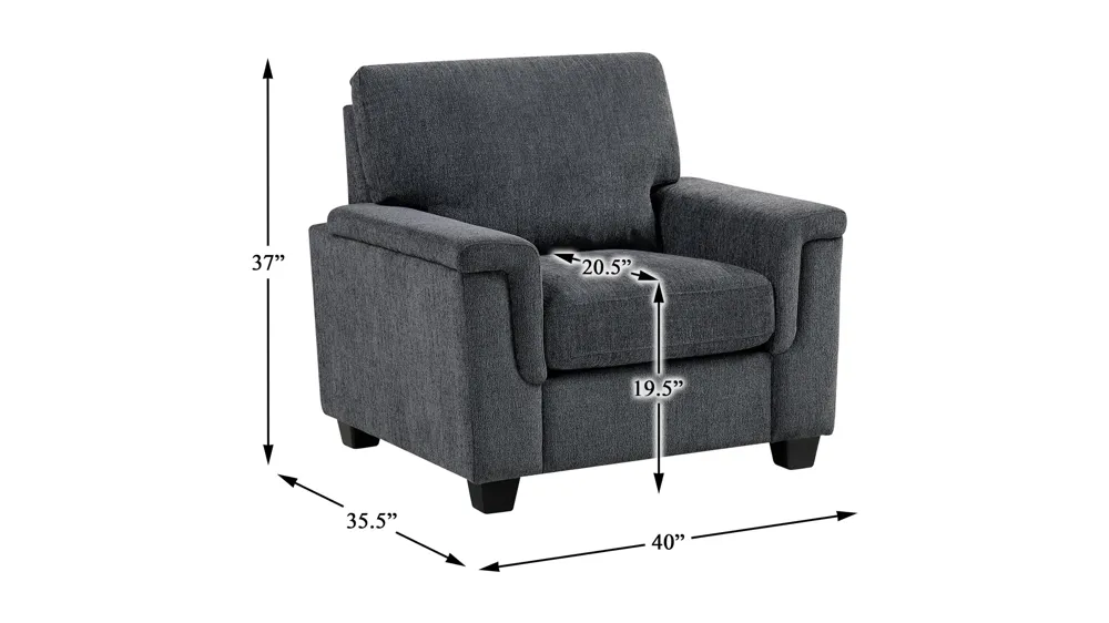 Rubin Chair Dimensions