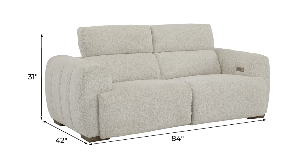 Elton 2-pc. Dual Power Loveseat Dimensions