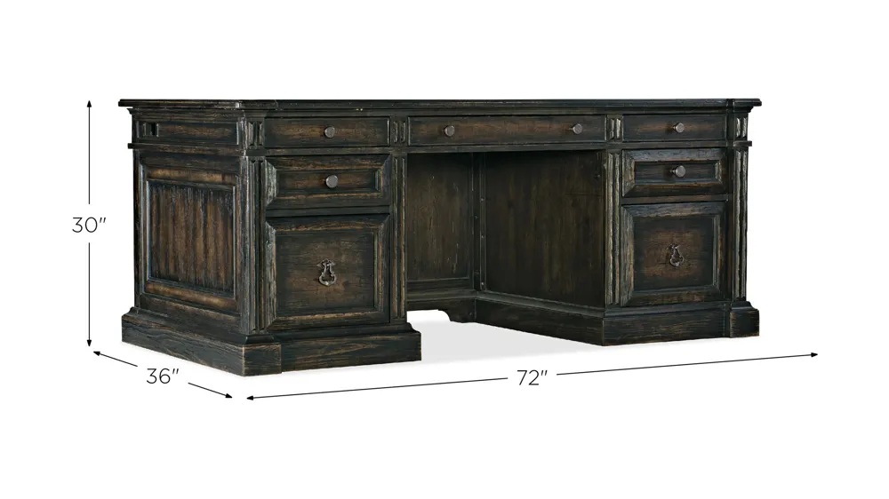La Grange San Felipe Executive Desk Dimensions