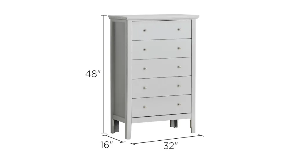 Primo Bedroom Chest Dimensions
