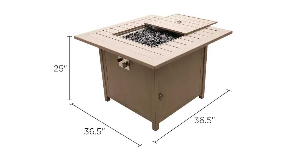 Alassio Square Outdoor Fire Pit Dimensions