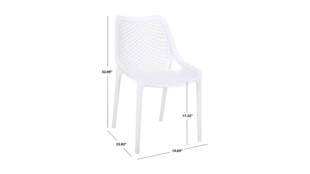 Leila Outdoor Dining Chairs -Set of 2 Dimensions