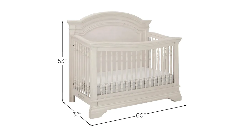Bella Arch Top Convertible Crib Dimensions