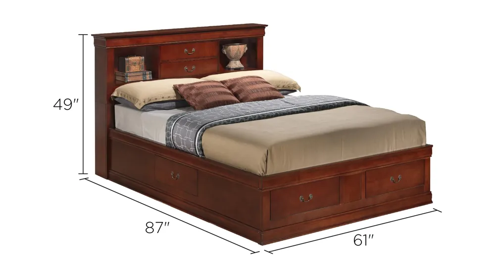 Rossie Captains Storage Bed Dimensions