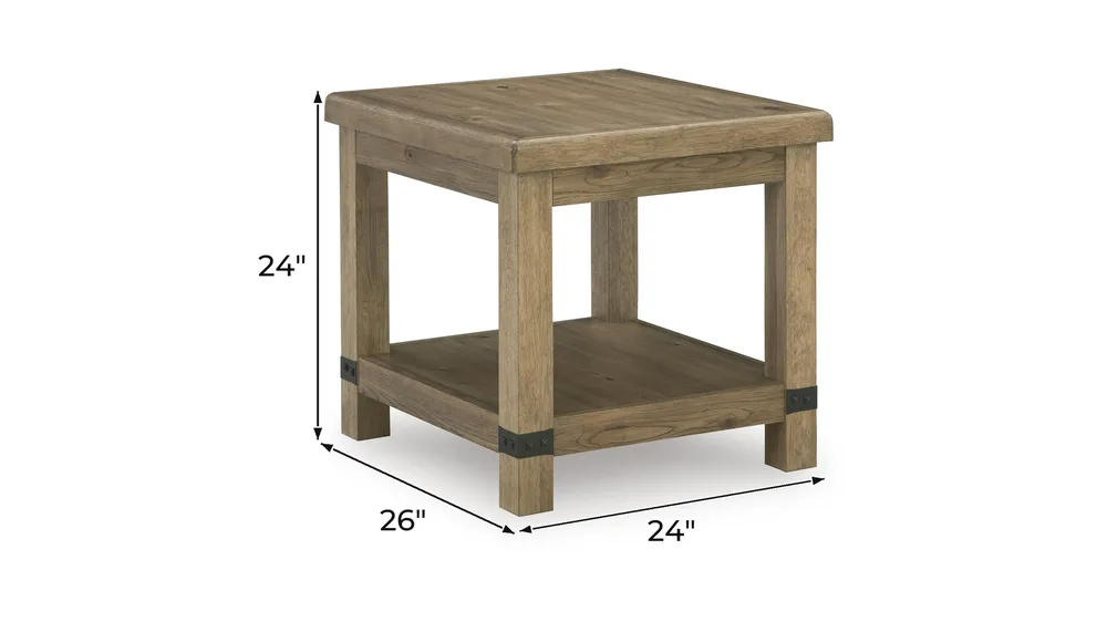 Ridgester End Table Dimensions