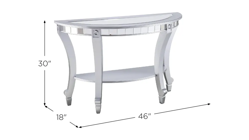 Ladwig Mirrored Console Dimensions