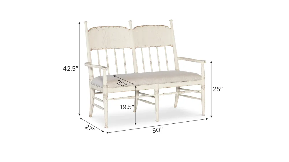 Americana Dining Bench Dimensions