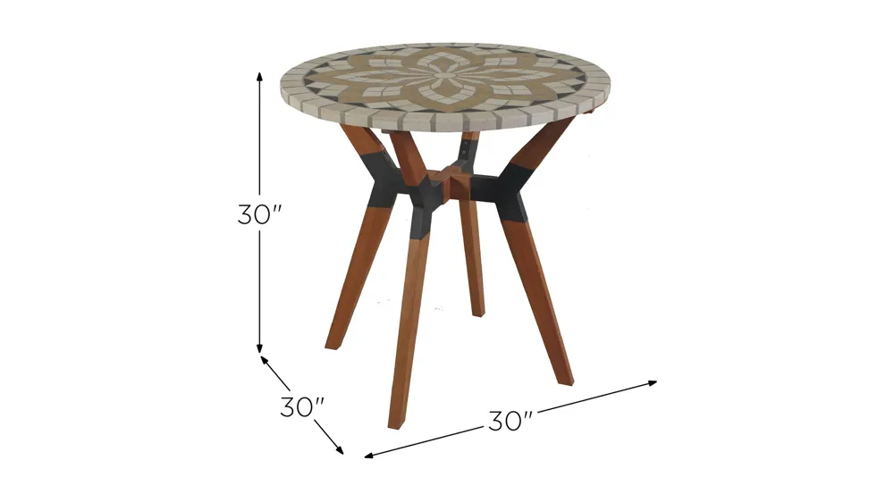 Axford Outdoor Bistro Table Dimensions