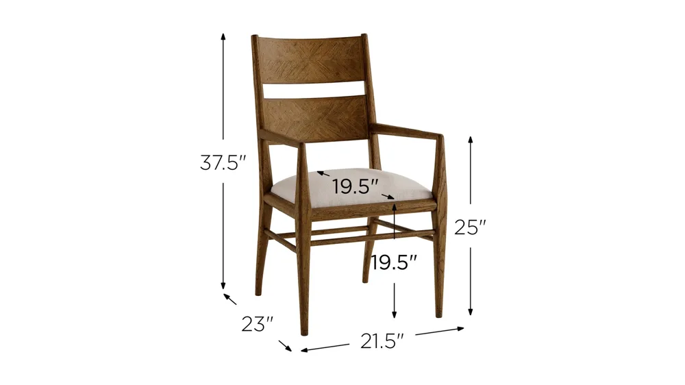 Nova Dining Arm Chair Dimensions