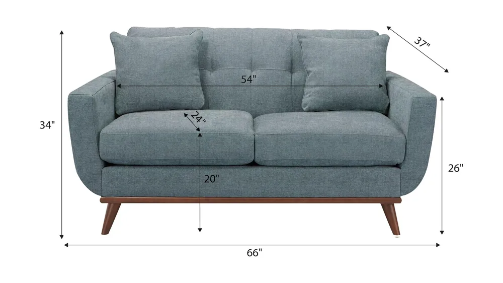 Milo Loveseat Dimensions