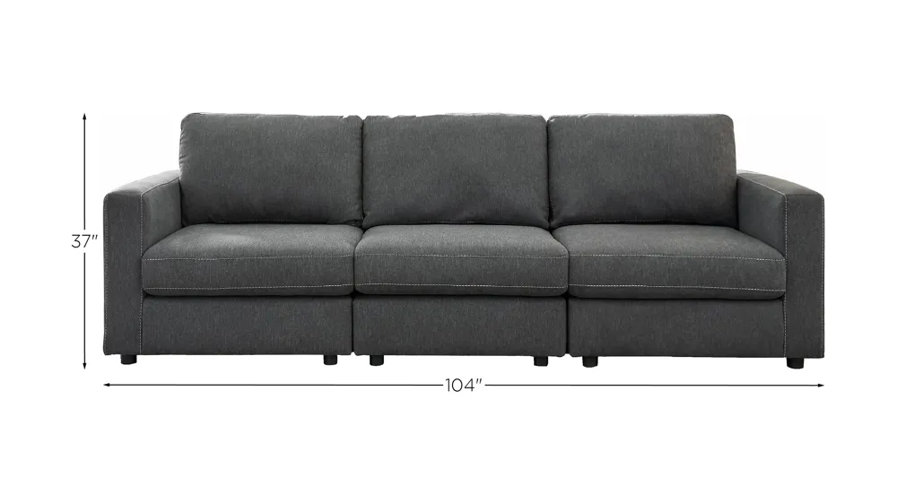 Candela 3-Piece Sofa Dimensions