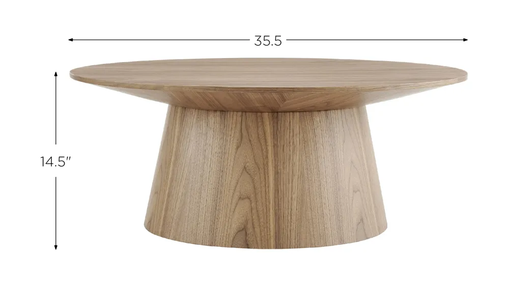 Wesley 36" Coffee Table Dimensions