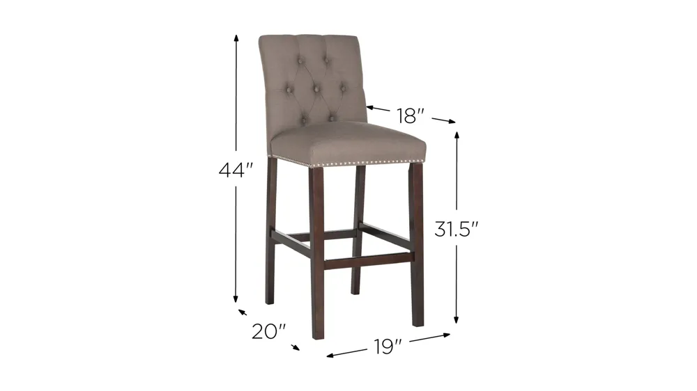 Jones Bar Stool - Set of 2 Dimensions