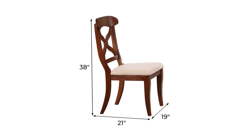 Fenway Dining Chair: Set of 2 Dimensions
