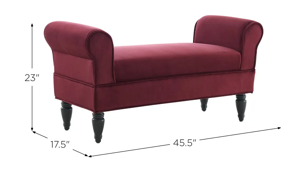 Lillian Bench Dimensions