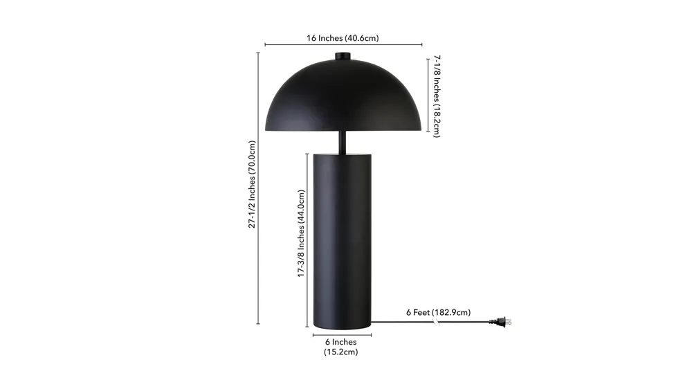 Vera Table Lamp Dimensions
