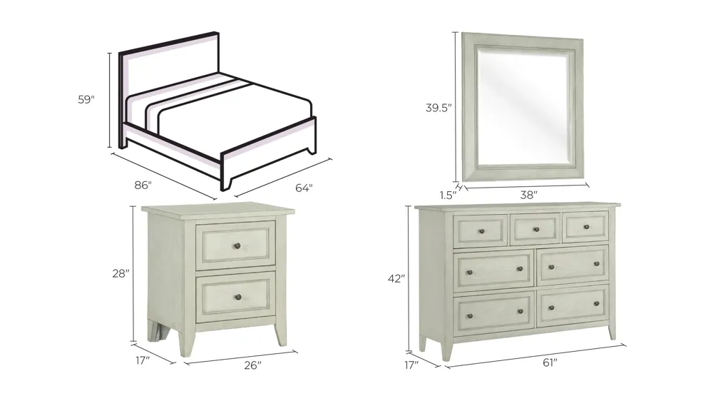 Raelynn 4-pc. Bedroom Set | Raymour & Flanigan
