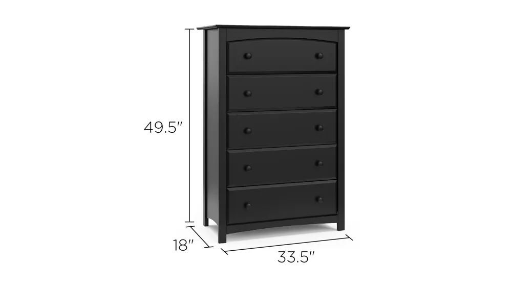 Kenton 5-Drawer Chest Dimensions