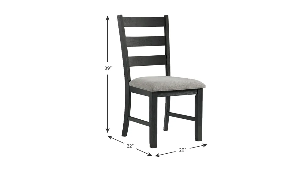 Kona Side Chair Set of 2 Dimensions