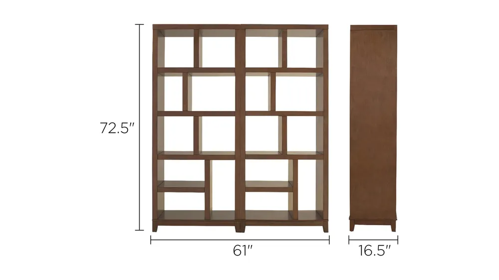 Granthom 2-pc. Wall Unit Dimensions
