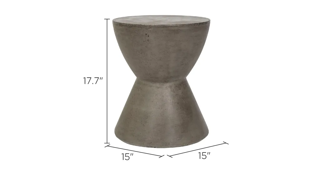 Athena Indoor/Outdoor Accent Table Dimensions