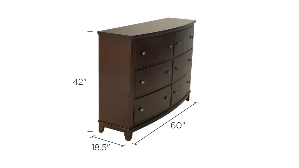 Kylie Bedroom Dresser Dimensions