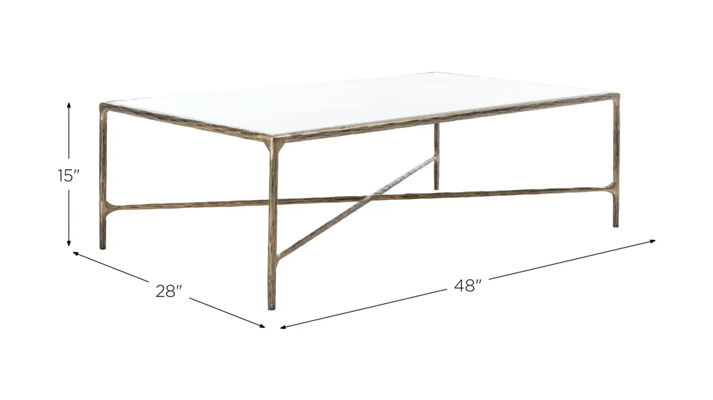 Kristie Rectangle Coffee Table Dimensions
