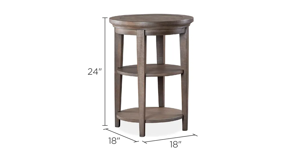 Paxton Place Round Accent Table Dimensions