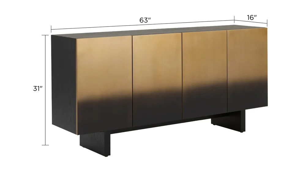 Elroy 4 Door Accent Cabinet Dimensions