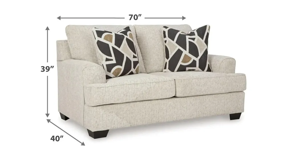 Heartcort Loveseat Dimensions