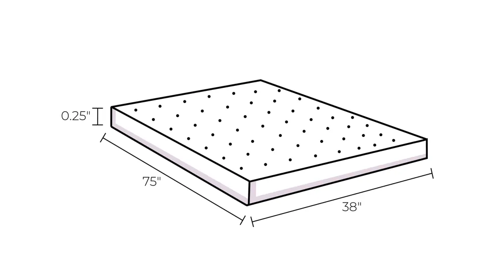 GhostProtector Cool & Crunch-Free Mattress Protector Dimensions