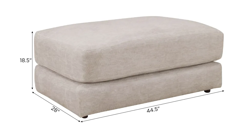 Joel Chair and Half Ottoman Dimensions